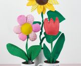 Nähanleitung und Schnittmuster gestaltet als PDF-E-Book von shesmile für Frieda Flower, die Zimmerpflanzen aus Stoff für Allergiker, das Kinderzimmer, Vielreisende, kranke und alte Menschen, schattige Plätzchen oder Pflanzendummies wie mich! Wähle au