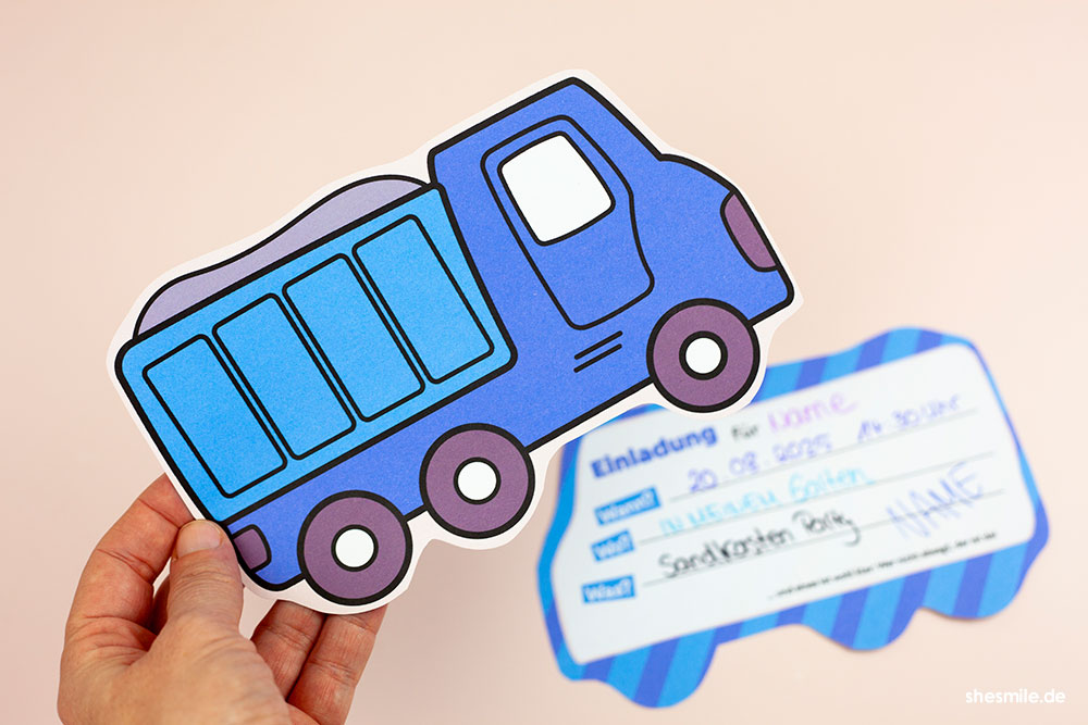 fahrzeug einladungskarte shesmile diy 079
