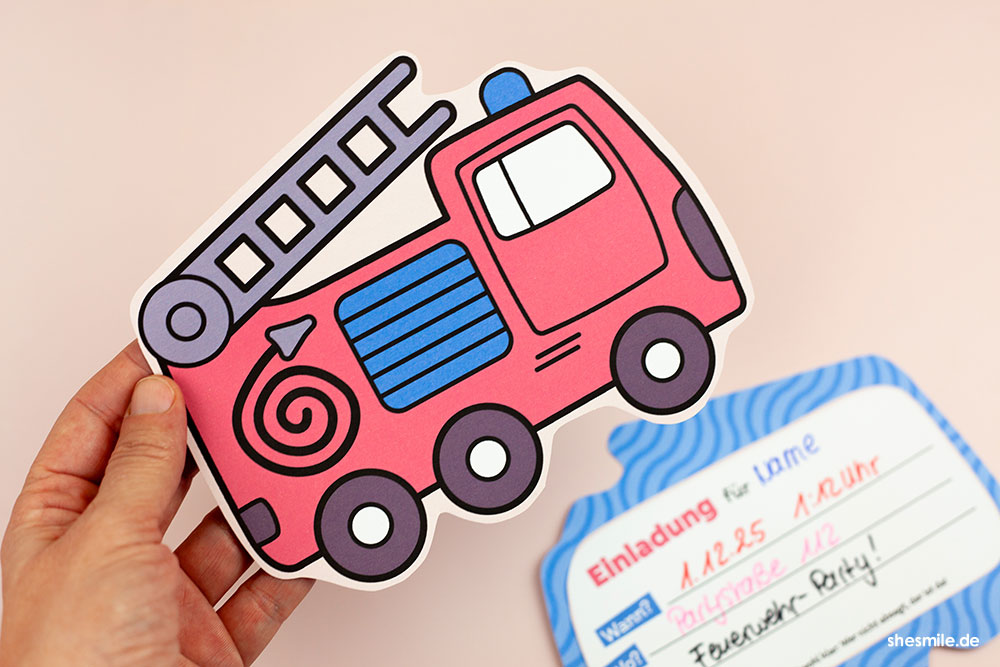 fahrzeug einladungskarte shesmile diy 086