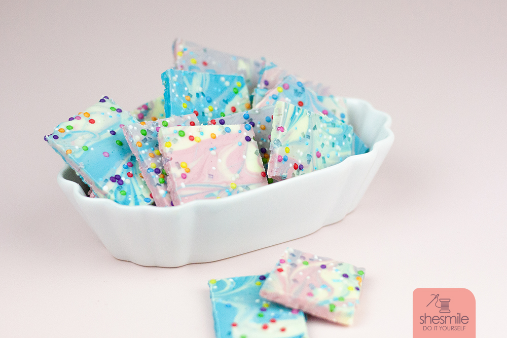galaxy schokolade kinder glitzer shesmile diy 005