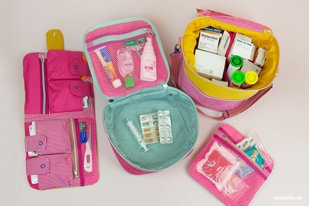 medikamententasche zipkramnotfall apotheke wandern shesmile diy 336