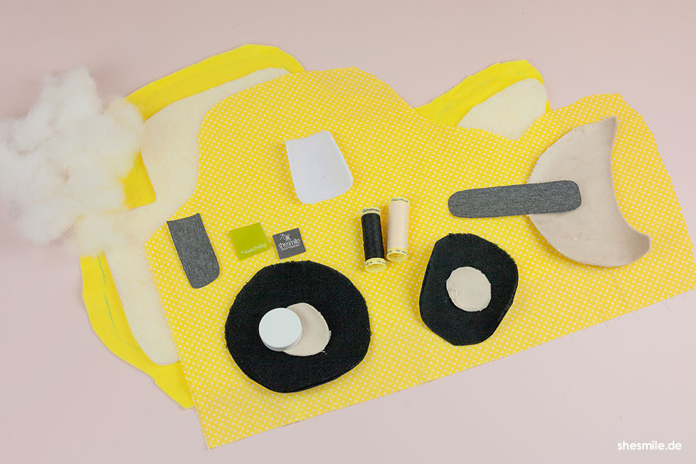 fahrzeug kuschelkissen rudi karl tom fred shesmile diy 333