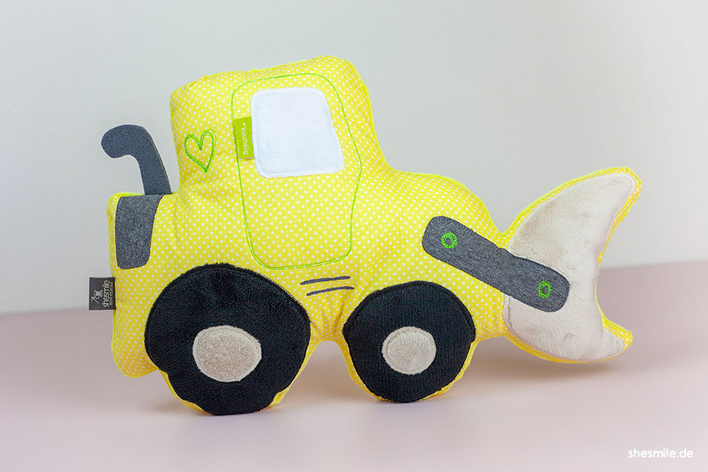 fahrzeug kuschelkissen rudi karl tom fred shesmile diy 347