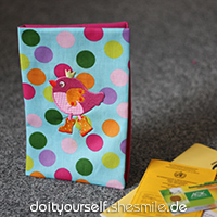 U-Heft Schutzumschlag nähen