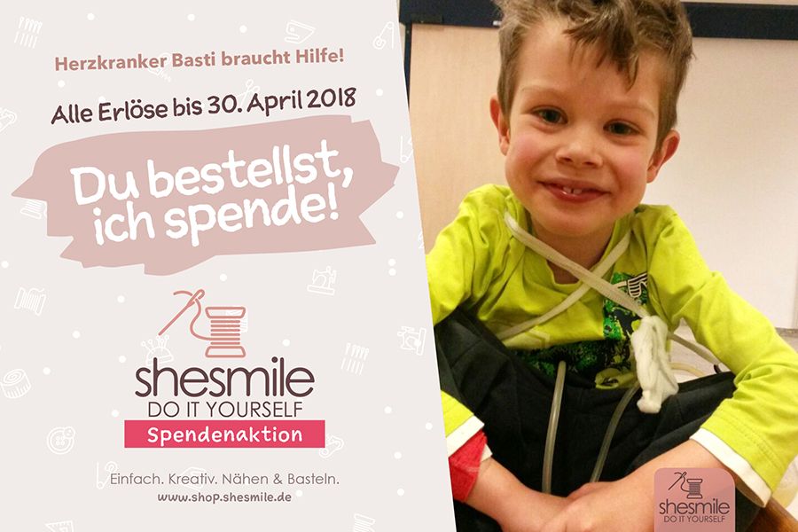Herzkranker Basti braucht Hilfe! Du bestellst, ich spende! Eine Spendenaktion von shesmile, für Basti aus Sulzbach-Rosenberg.