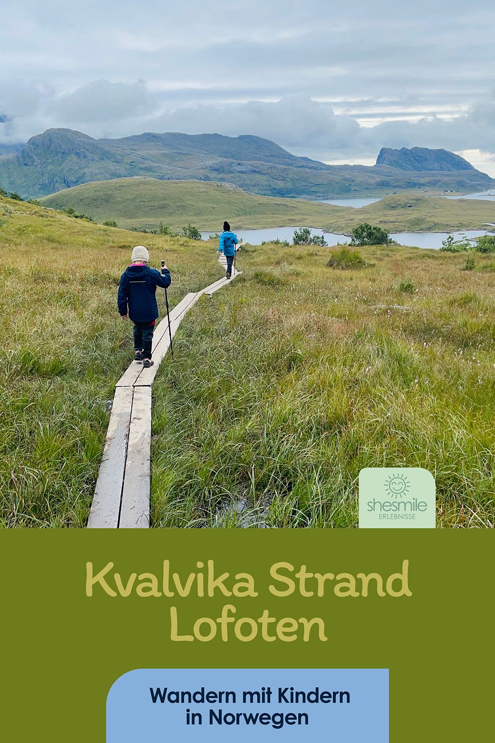 Kvalvika Strand - Wandern mit Kindern auf den Lofoten (Norwegen)