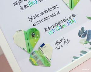 XXL Geldgeschenk zur Konfirmation basteln
