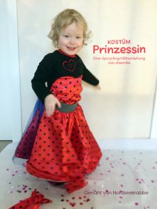 Kostüm "Prinzessin" (Kosenlose Upcycling-Nähanleitung für alle Größen)