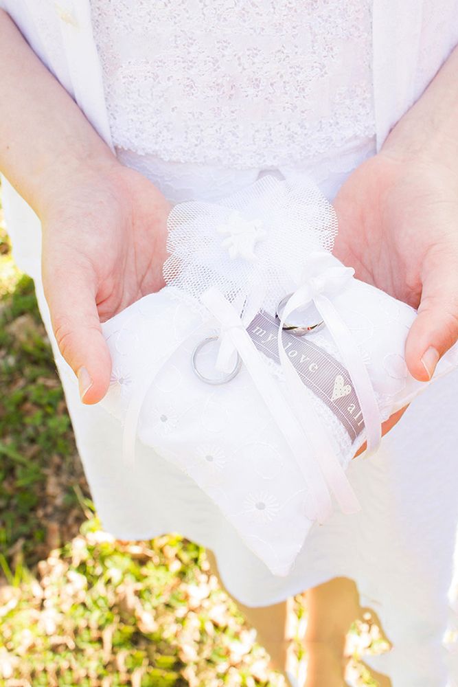 Ein Ringkissen für die Hochzeit meines Bruders nähen