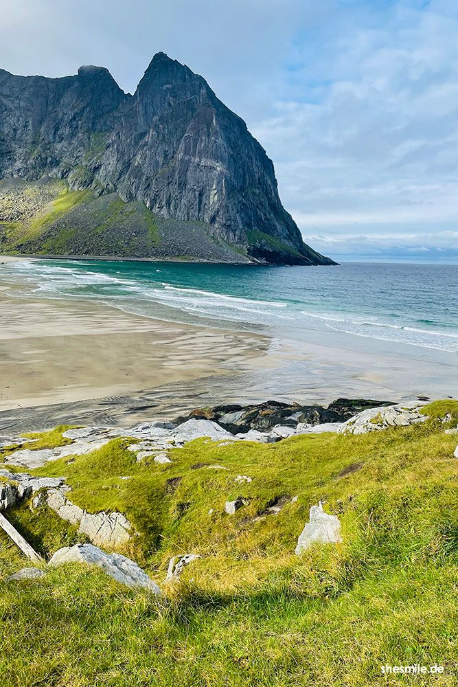 Kvalvika Strand - Wandern mit Kindern auf den Lofoten (Norwegen)