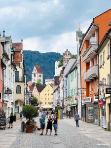 Bunte Häuser in der Reichenstraße (Füssen)