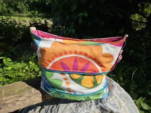 Handtasche ZipKram genäht von Karin Fochler, Schnittmuster von shesmile DIY.