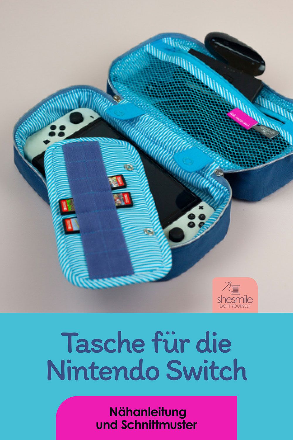KimKonsole - Ein Taschen-Schnittmuster für die Nintendo Switch