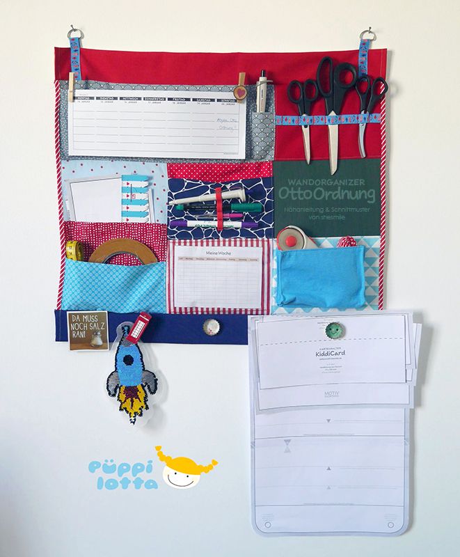 Wandorganizer OttoOrdnung (Nähanleitung und Schnittmuster)