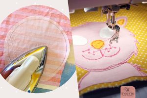 Inklusive Tipps und Tricks zum Schattieren mit Textilfarbe. Applizieren mit Vliesofix und der Nähmaschine - Schritt-für-Schritt erklärt von shesmile DIY.