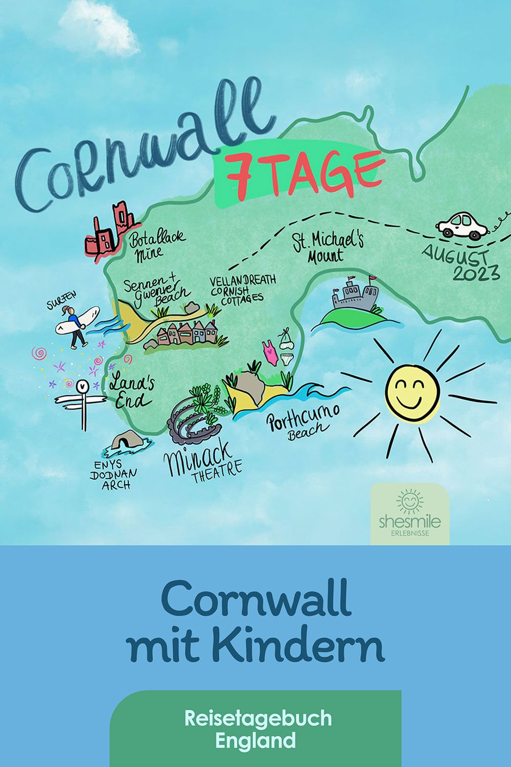 Cornwall & London mit Kindern (Reiseroute & Ausflugsziele in England)