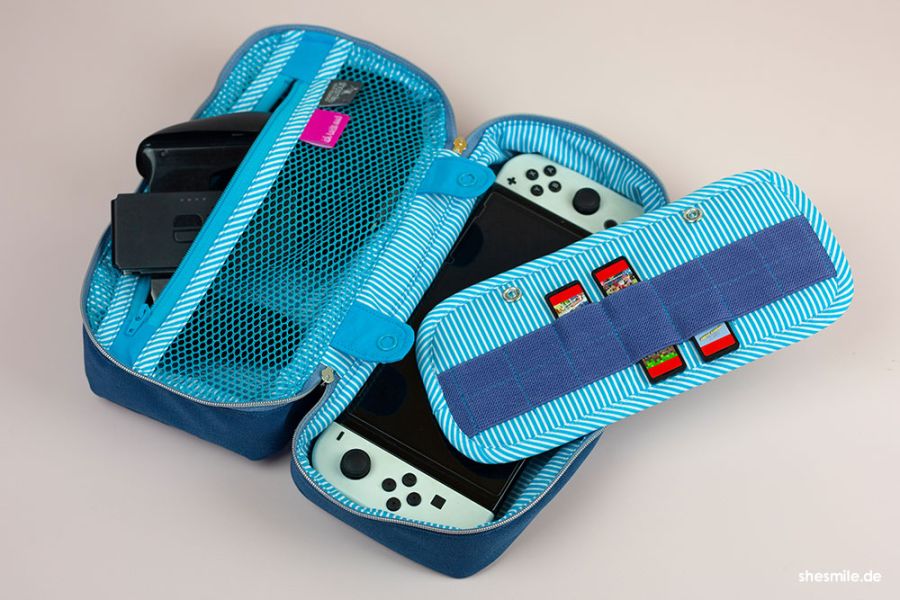 Das Ergebnis der Wünsch dir was Aktion von shesmile: KimKonsole - Ein Taschen-Schnittmuster für die Nintendo Switch.