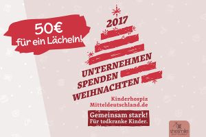 shesmile spendet 50€ an das Kinder- und Jugendhospiz Mitteldeutschland