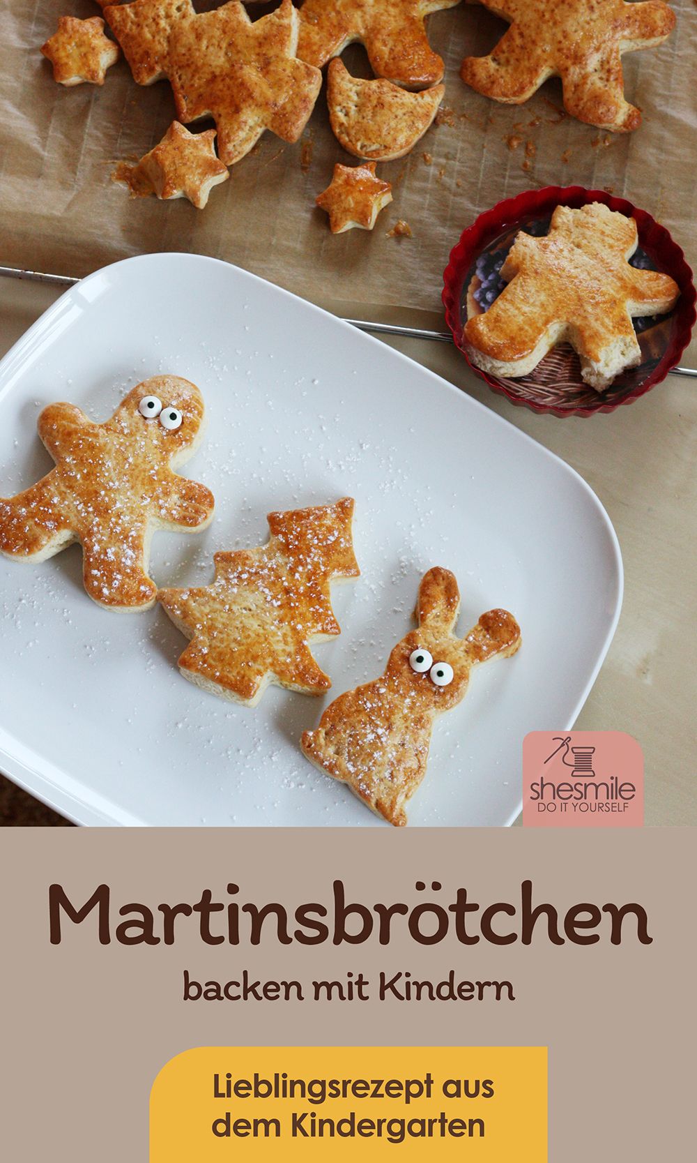Martinsbrötchen backen mit Kindern (Rezept und Einfache Backanleitung)