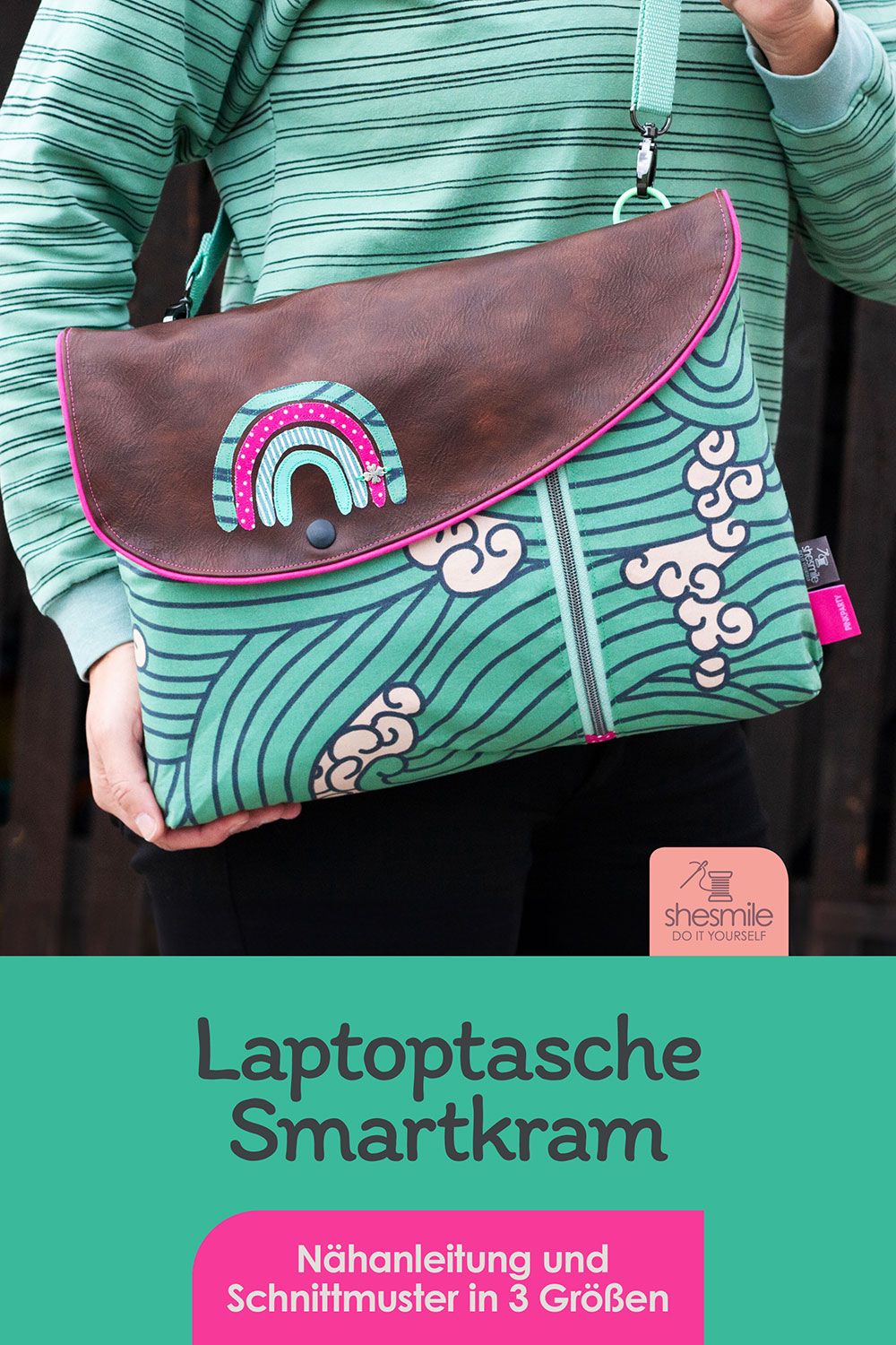 Tasche "Smartkram 14-16-18" (Nähanleitung und Schnittmuster in 3 Größen)
