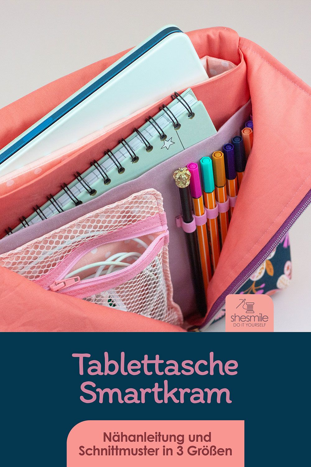 Eine Tablettasche Smartkram in 12“ für das iPad meiner Tochter nähen