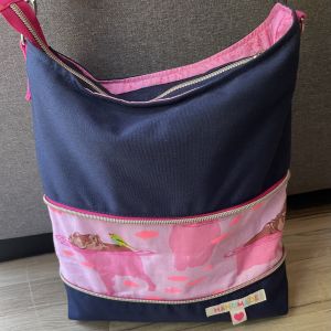 Handtasche ZipKram genäht von Melanie van Bevern, Schnittmuster und Nähanleitung von shesmile DIY