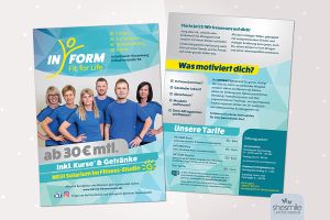 INFORM Fit for Life Fitnessstudio (Flyer)