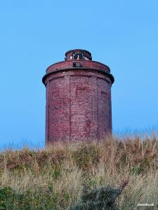 Wasserturm im Sonnenaufgang auf Juist