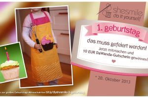 DIY shesmile feiert 1. Geburtstag! Jetzt mitmachen und gewinnen!