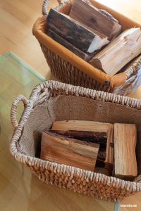 Einfach selbst nähen: Ein neuer Bezug für den Holzkorb meines Papas