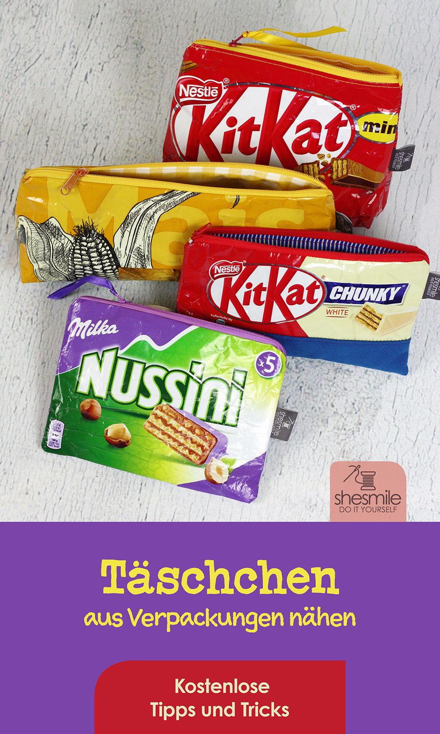 Eine Tasche aus leeren Verpackungen nähen (Tipps und Tricks)