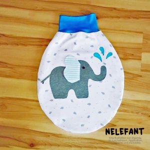 Elefant Nelefant, Applikationsvorlage und Nähanleitung von shesmile