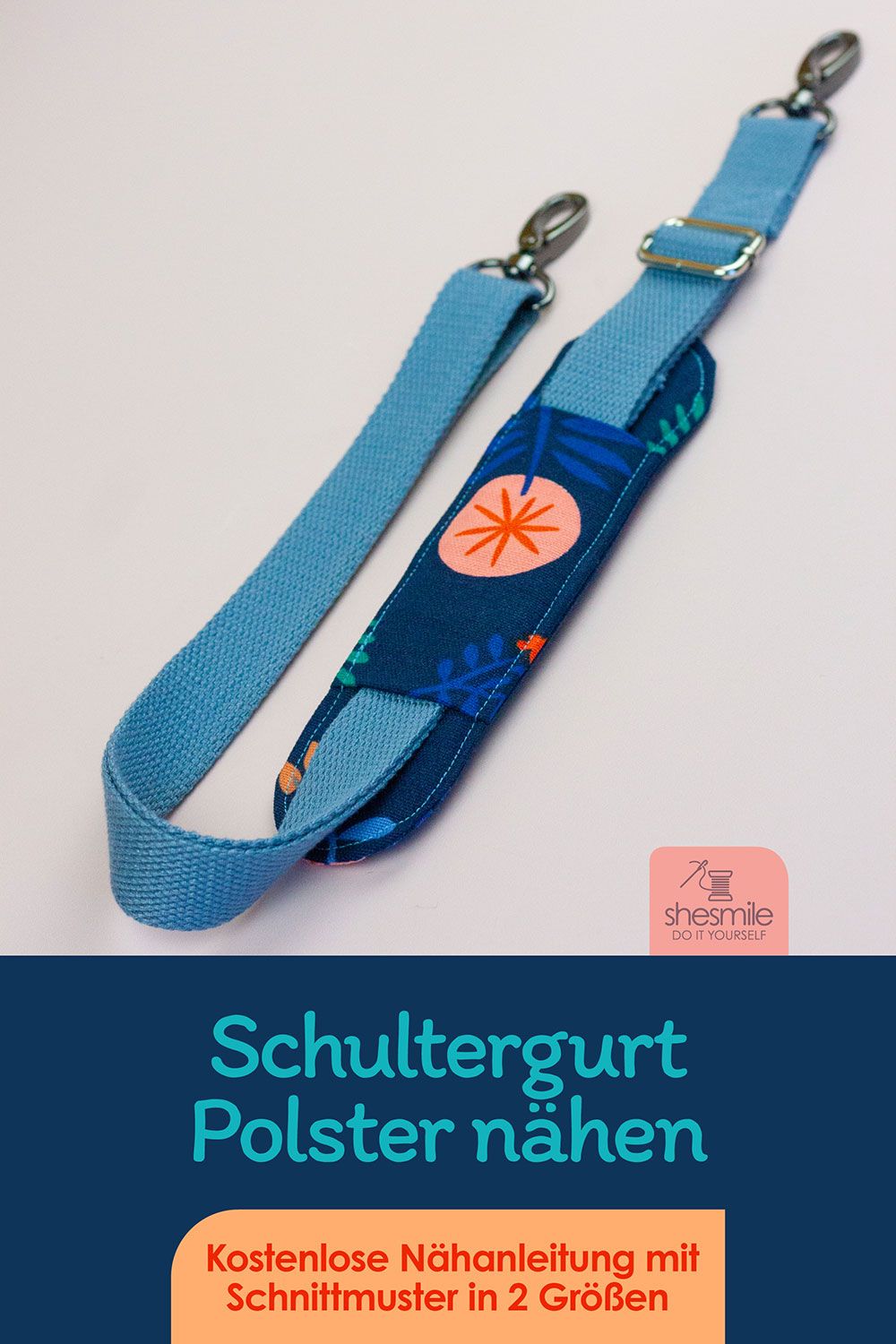 Schultergurt Polster (Kostenlose Nähanleitung mit Schnittmuster)