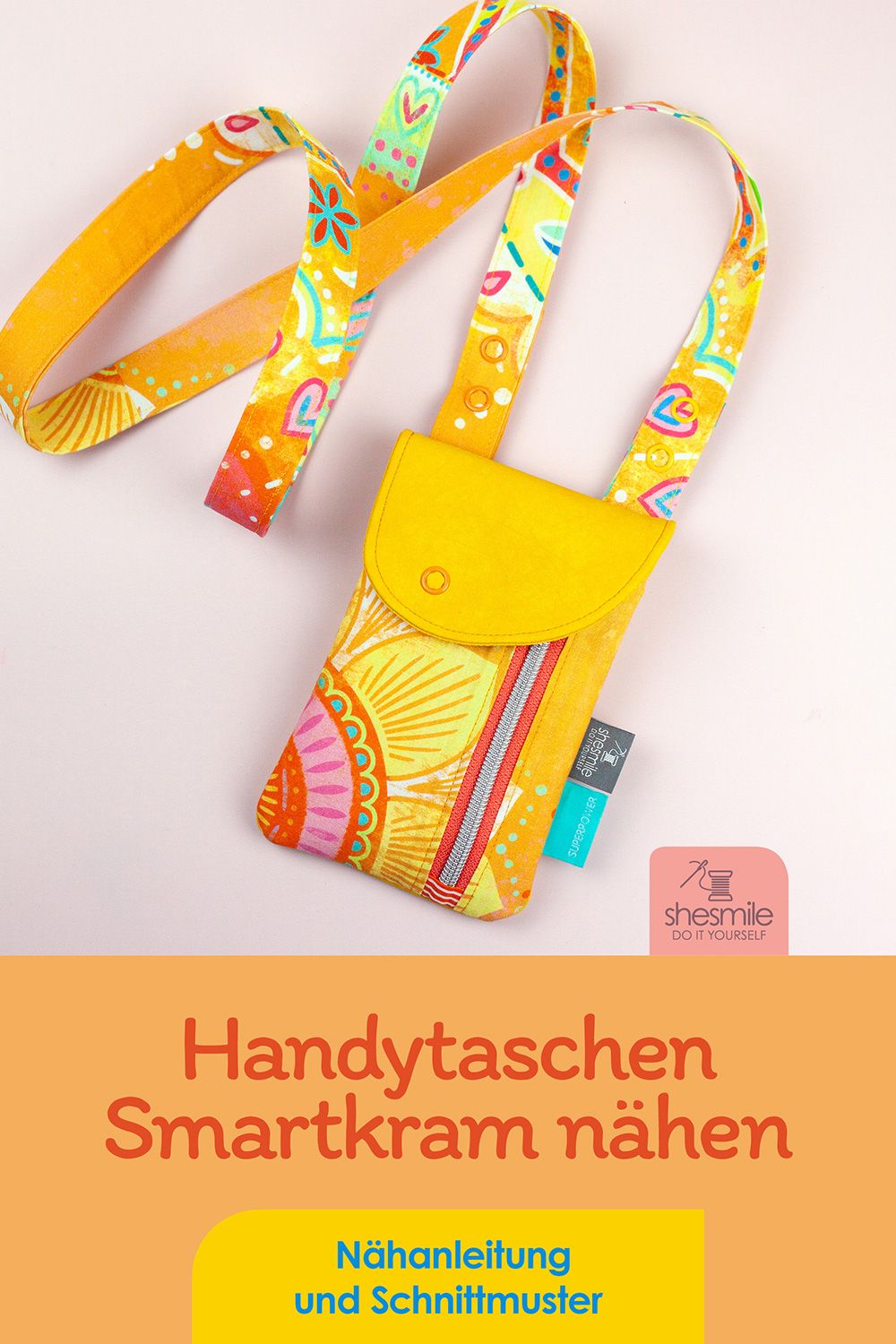 Eine Handytasche "Smartkram" als Umhängetasche für den Sport-Rucksack