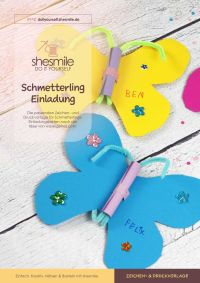 Schnittmuster für die Schmetterlingsform von shesmile