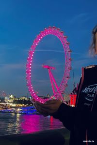 London Eye bei Nacht