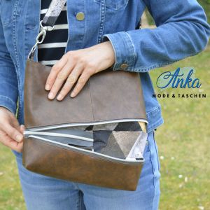 Handtasche ZipKram - Nähanleitung und Schnittmuster von shesmile DIY