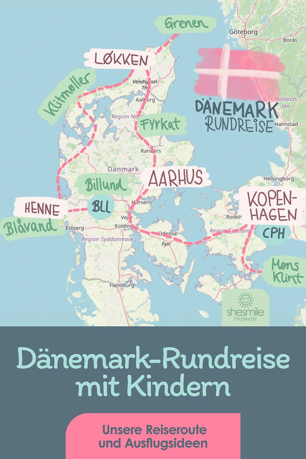 Dänemark-Rundreise mit den Kindern (Reiseroute und Ausflugsziele)
