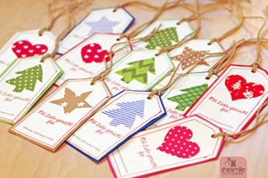 Geschenkanhänger "Weihnachten" (Kostenlose Anleitung & Druckvorlage)