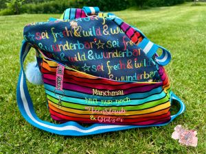 Inline Skates Tasche SusiSkates genäht von Evashandmade, Nähanleitung und Schnittmuster von shesmile DIY.