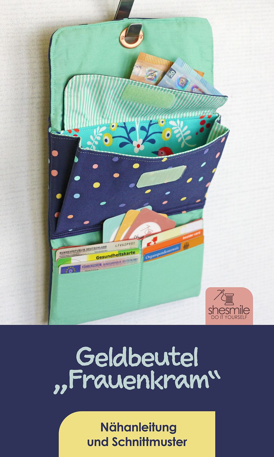 Geldbeutel "Frauenkram" (Nähanleitung & Schnittmuster)