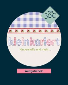50€ Gutschein von kleinkariert - der Stoffversand