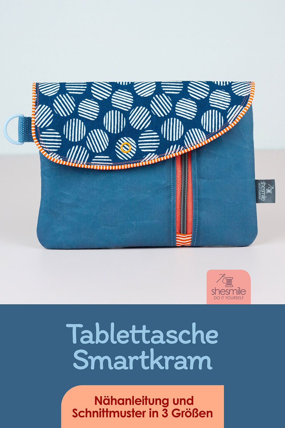 Eine Tasche Smartkram in 8“ Größe als Reiseorganizer für den Urlaub nähen