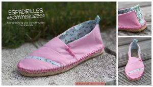 Espadrilles "Sommerliebe" (Kostenlose Nähanleitung mit Schnittmuster)