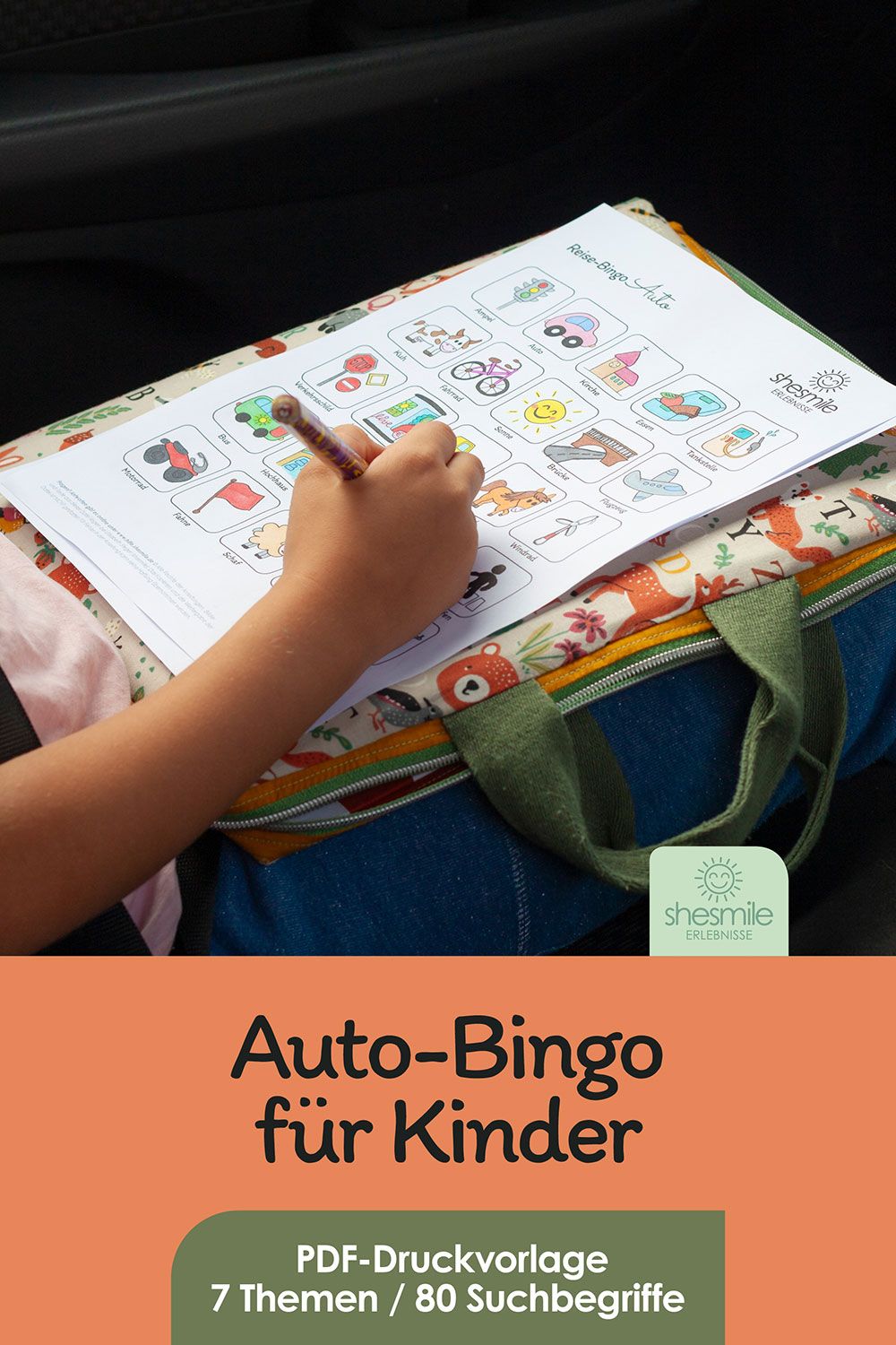 Reise-Bingo für Kinder (Druckvorlage & Spielideen)