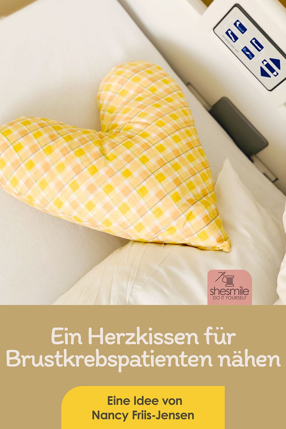 Ein Herzkissen für Brustkrebspatientinnen nähen