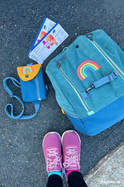 Auf dem Weg zum Herbert Grönemeyer Konzert. Der große Rucksack bliebt im Auto, die kleine Handytasche Smartkram kam mit in die Olympiahalle zum Konzert. Ich mag das Set aus Rucksack und Handtasche sehr.