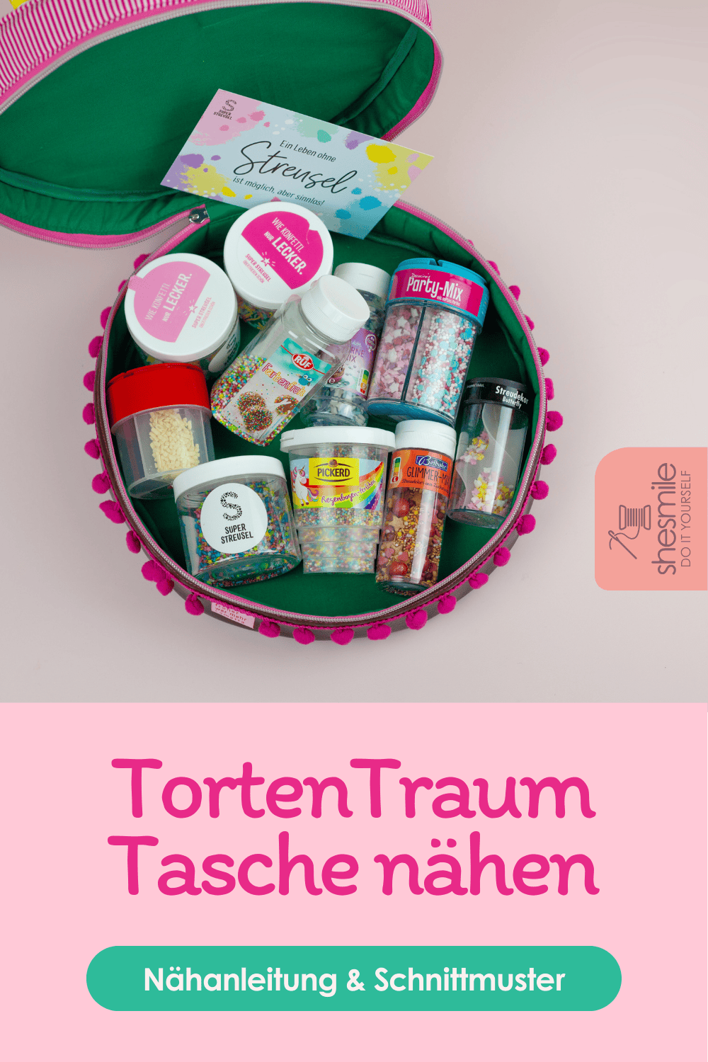 TortenTraum - Eine Torte als Tasche für meine Lieblingsstreusel nähen