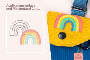 Regenbogen „shesmile Kreativ“ (Plotterdatei und Applikationsvorlage)