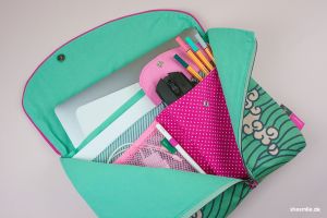 Netztasche für Kabel in der Laptoptasche Smartkram